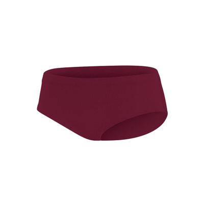 chass Girls Basic Cheerleading Briefs - Comfortable Lightweight Fit (Maroon, S)