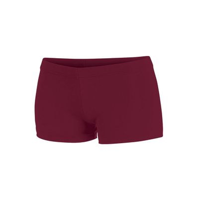 chass Women's Boy-Cut Cheerleading Briefs, Soft Mid-Rise Athletic Shorts (AXS, Maroon)