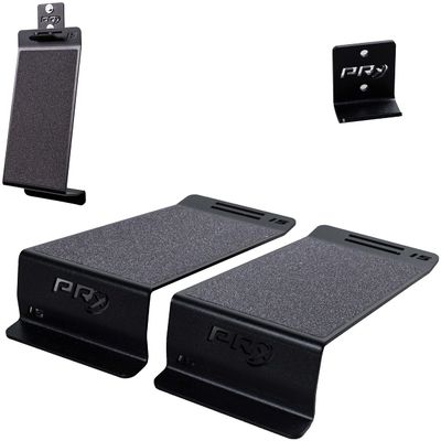 PRx Performance Squat Wedge Pair Slant Board for Squat Knees Over Toes Training ATG Wall Storage Included (15 Pair with Storage)