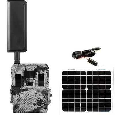Spartan GoLive 2 Verizon Version 4G LTE Live Stream Dual Remote View Blackout IR Trail Camera with 10W 15in Solar Panel with Panel Cable