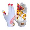 Scale Wear Design Iowa State University ISU Cyclones Football Gloves with Super Stick-Tach Silicone Grip Palms. Men's & Youth Boys Sticky Football Receiver Gloves (White, Adult-M) view 1