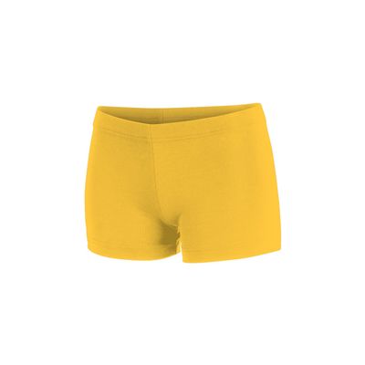 chass Girls Boy-Cut Cheerleading Briefs, Soft Mid-Rise Athletic Shorts (YS, Gold)