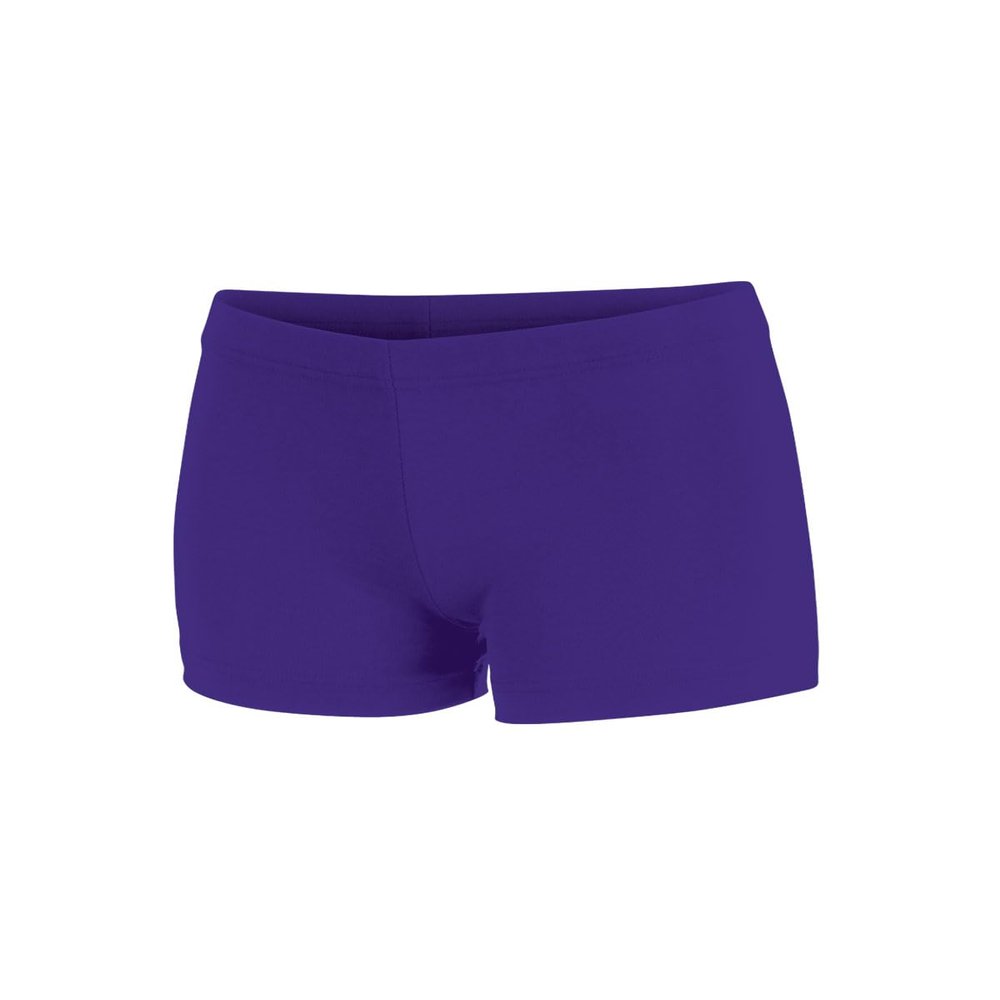 chass Women's Boy-Cut Cheerleading Briefs, Soft Mid-Rise Athletic Shorts (AXL, Purple)