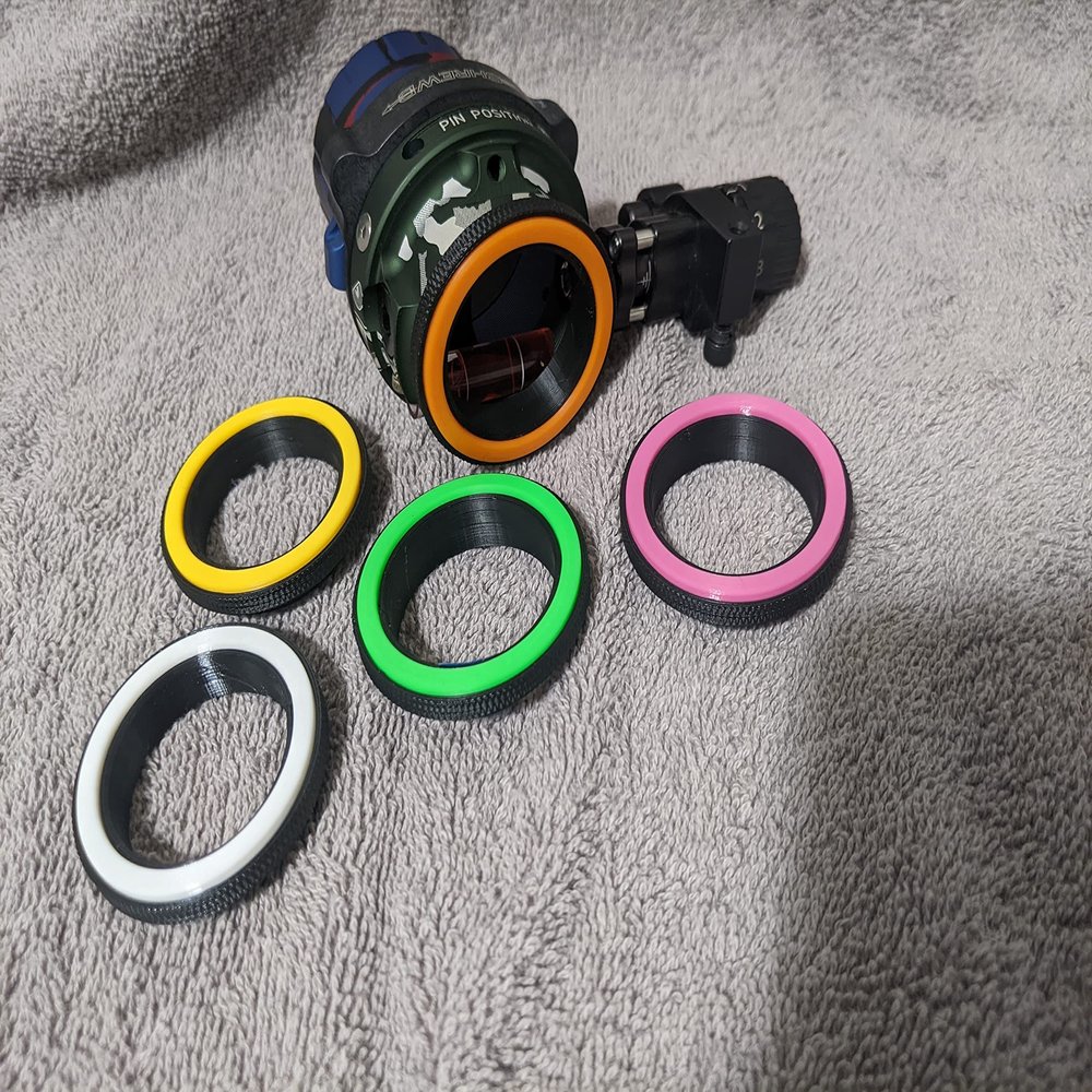 *** Fits Shrewd Optum 35/40, Mini Mag29, and Nomad 35/42 *** Torque Ring Indicator - Peep Centering Ring (White, Optum 35mm)