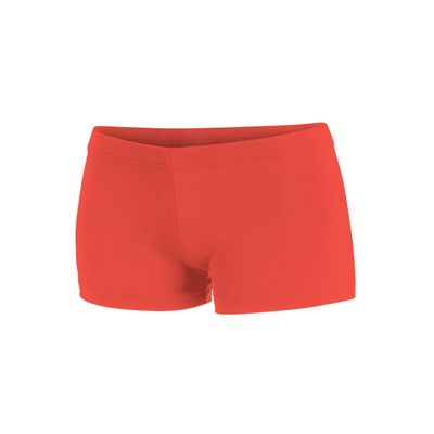 Chass Girls Boy-Cut Cheerleading Briefs, Soft Mid-Rise Athletic Shorts (YS, Orange)
