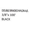 SeaGrace Boat Anchor Line | Double Braided 3/8 Inch x 100 FT Black view 3