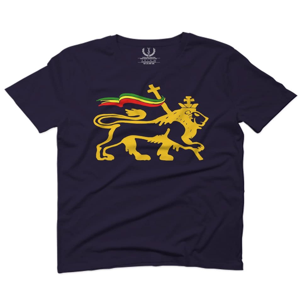 0555. Retro Vintage bob Lion Zion Rastafari Reggae Rasta for Men T Shirt (Navy Blue, 2X-Large)