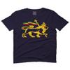 0555. Retro Vintage bob Lion Zion Rastafari Reggae Rasta for Men T Shirt (Navy Blue, 2X-Large) view 1