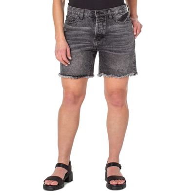 Earnest Sewn Womens Faded Mini Denim Shorts Gray 29