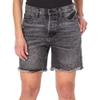 Earnest Sewn Womens Faded Mini Denim Shorts Gray 29 view 4