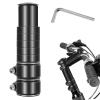 Bike Stem Riser Adjustable Bicycle Handlebar Extender Increases Bar Height Up to 5.3" for Most Bicycle Road Bike, MTB, BMX, Cycling (1-1/8" Black) view 1