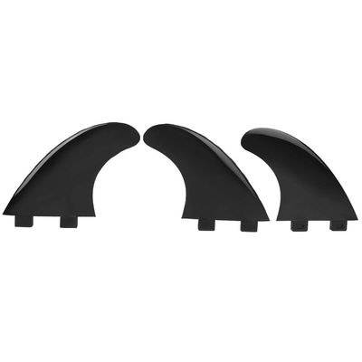 3Pcs Surfboard Fin, Paddle Board Fin, Nylon Fins Set Right Middle Left for Surfboard Paddle Board Accessories Black for Longboard, Surfboard and Paddleboard(Black)
