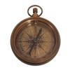 Engravable Antique Brass Pocket Compass with Gift Box | Solid Brass Compass with Optional Hardwood Storage Box and Custom Engraved Plaque for Keepsake or Gift (Graduation - Behind You) view 3
