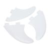 3PCS Surfboard Fin, Paddle Board Fin, Surfboard Fin Replacement PVC Paddle Board Fin Surfboard Accessory for Outdoor(White) view 1