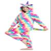 NewPlush Unisex Unicorn Costumes Pyjamas, Adult Women Men Animal Cosplay Onesie Rainbow Love Small view 1