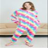 NewPlush Unisex Unicorn Costumes Pyjamas, Adult Women Men Animal Cosplay Onesie Rainbow Love Small view 4