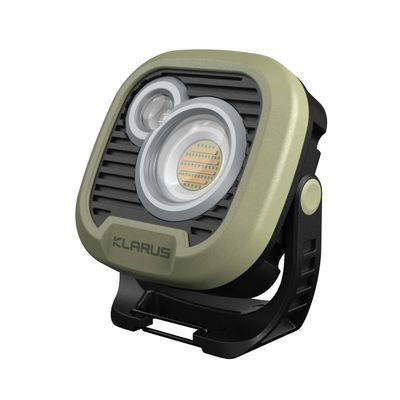 klarus WL3 Camping Light Magnetic Work Light, 1500 High Lumens, 13500mAh High Capacity, 6 Light Modes, Rechargeable Portable LED Lights for Work, DIY, Emergency Power Outage, Car Repair & Camping