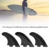 3PCS/Set 2 G5 Paddle Board Fins, Surfboard Fin, Paddle Board Fin, Nylon Plastic Black Professional Surfboard Tail Fin Flexible Surfing Accessory(Black) view 3