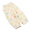 MYGBCPJS Baby Boy Girl 2 Pack Cotton Linen Pants Toddler Floral Graphic Printed Long Bloomers Ankle Length Jogger Trousers view 3