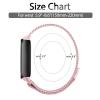 Metal Band for Fitbit Luxe Bands Women Men, Stainless Steel Mesh Loop Adjustable Magnetic Wristband Replacement Strap Compatible with Fitbit Luxe Fitness and Wellness Tracker (Rose Pink) view 4
