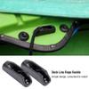 Long-Lasting Plastic Canoes Rope Buckle Deck Line Guide Buckle and Deck Line Rope Buckle, 1 Pair Black Deck Rope Buckle, for Kayaks Canoes Rowing Boats Rope Buckle view 3