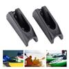 Long-Lasting Plastic Canoes Rope Buckle Deck Line Guide Buckle and Deck Line Rope Buckle, 1 Pair Black Deck Rope Buckle, for Kayaks Canoes Rowing Boats Rope Buckle view 4
