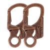 Ahiller Carabiner Clip, Double Anti-Misopening Locking Design, 3" Zinc Alloy Heavy Keychain for Outdoor Camping Hiking, Key Ring Clip (Red Brass-2P) view 1