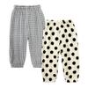 MYGBCPJS Baby Boy Girl 2 Pack Cotton Linen Pants Toddler Floral Graphic Printed Long Bloomers Ankle Length Jogger Trousers view 1