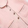ACESTAR Toddler Girls Boys Button Down Pajamas Set Summer Short Sleeve 2 Pcs Pjs Set Kids Cotton Sleepwear for Daily, Pink, Size 4T view 4