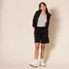 Amazon Essentials Women's Fleece High Rise Bermuda Shorts, Black, X-Large, Plus Size Available view 4