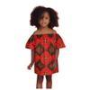 3D African Print Dashiki Digital Toddler Girls Kids Princess Dress Girls Dress African Clothes for (Red, 12-18 Months) view 1