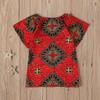 3D African Print Dashiki Digital Toddler Girls Kids Princess Dress Girls Dress African Clothes for (Red, 12-18 Months) view 3