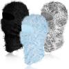 Newcotte 3 Pcs Distressed Balaclava Full Face Ski Mask Cool Knitted Yeat Balaclava Windproof Mask for Men Women Cold Weather(Black, Ice Blue, Gray White Camo) view 1
