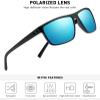 helena Polarized Sunglasses for Men,UV400 Protection Sun Glasses,Ideal for Driving Cycling and Running (black) view 4