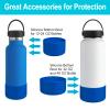 DBIW Boot for Hydro Flask 12-24 OZ Water Bottle/Stanley Tumbler, Bottom Boots for Hydroflask Sports Water Bottles, Silicone Bottom Cover Sleeve (Cobalt, Fits Stanley Cups + Hydro 12-24 oz) view 3