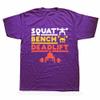 XehuroT-Shirt Funning Powerlifting Squat Bench Deadlift Weightlifting T Shirt Summer Workout Training Fitness (Violet,L) view 1
