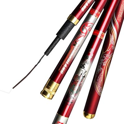 ZFF Telescopic Fishing Rod Carbon Carp Rods Super Hard Ultralight Long Section for Big Fish 19 Tone 2.7m 3m 3.6m 3.9m 4.5m 4.8m 5.4m 5.7m 6.3m Rivers Lakes Reservoirs Streams (Size : 6.3m)