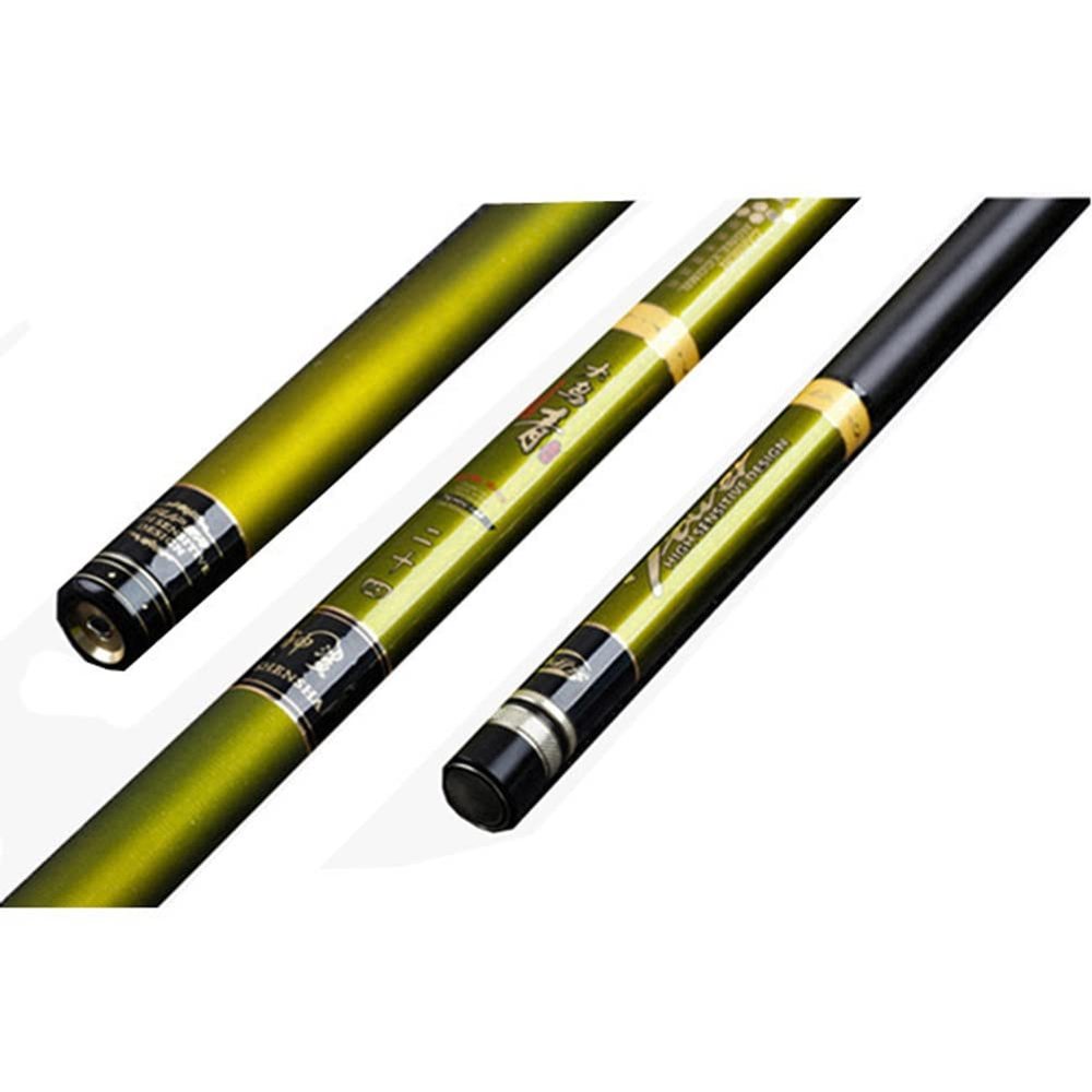 ZFF Carbon Fishing Rod Telescopic Carp Rods Super Hard Ultralight 28 Tone for Big Fish 3.6m 3.9m 4.5m 4.8m 5.4m 5.7m 6.3m 7.2m Rivers Lakes Reservoirs Streams (Size : 7.2m)