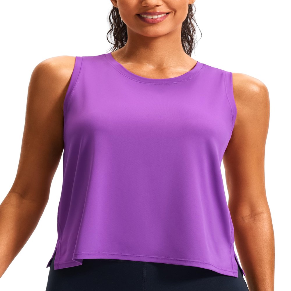 Workout Tops for Women Crop Sleeveless Workout Shirts for Women Athletic Running Yoga Tank Top for Women