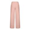 LIUguoo 2024 Summer Pants for Women Casual Pockets Cotton Linen Wide Leg Drawstring Elastic Waist Capris Crop Pants Slacks view 2