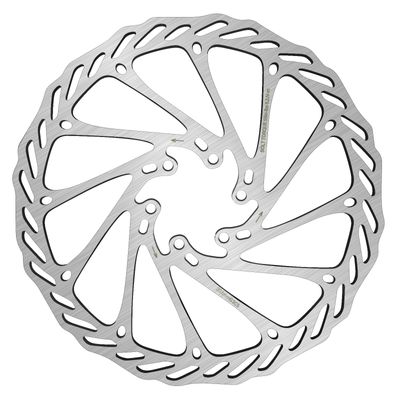 BUCKLOS 140mm 160mm 180mm 203mm MTB Disc Brake Rotor with 6 Bolts, Bicycle Brakes Stainless Steel Rotors M5 Screws, Opposite Hole Distance 44mm, fit Mountain Road Bikes MTB BMX