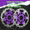 BUCKLOS 160mm 180mm 203mm Floating Disc Brake Rotor, Stainless Steel MTB Brakes Rotors with 6PC Bolts, Ultra-light Floating Disc Rotor fit Mountain Bike Road Bikes BMXBlackRed view 4