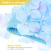 LIOOBO Petal Ladies Swim Cap: Flower Swim Cap, Floral Swim Caps, Fashionable Women Bathing Hat for Braids and Dreadlocks (Color and Blue) view 2