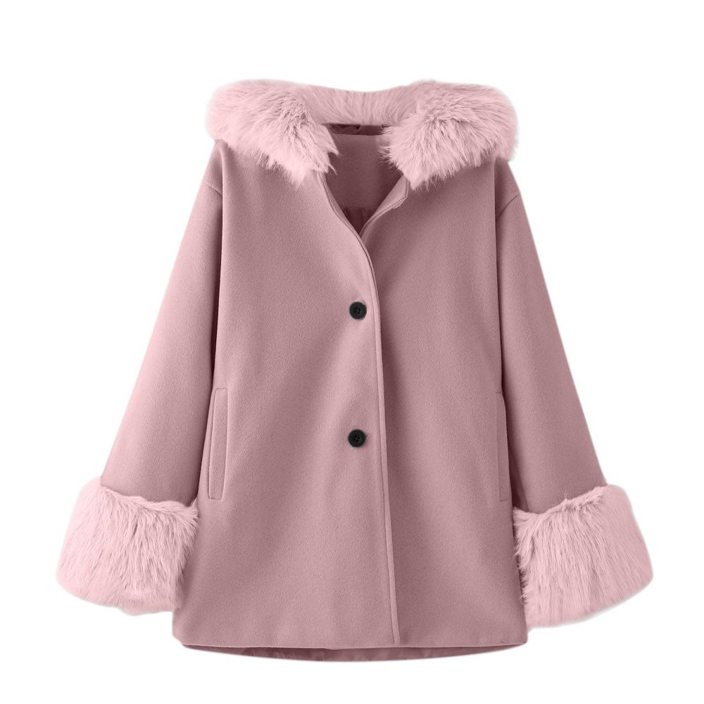 Ikevan 1 to 7 Years Toddler Kids Girls Winter Windproof Coat Jacket Kids Warm Fleece Hooded Outerwear (2-Pink#ty, 3-4 Years)