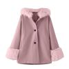 Ikevan 1 to 7 Years Toddler Kids Girls Winter Windproof Coat Jacket Kids Warm Fleece Hooded Outerwear (2-Pink#ty, 3-4 Years) view 1