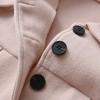 Ikevan 1 to 7 Years Toddler Girls Winter Long Sleeve Warm Woollen Coat Jacket Solid Color Bow Tie For (1-A#ty, 12-18 Months) view 4