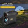 CalmGeek Golf Rangefinder, 500M Distance Meter with Flag Lock Tech, High Precision Golf Accessory (Black-500m) view 2