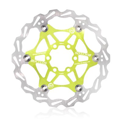 BUCKLOS 160mm 180mm 203mm Floating Disc Brake Rotor, Stainless Steel MTB Brakes Rotors with 6PC Bolts, Ultra-light Floating Disc Rotor fit Mountain Bike Road Bikes BMXBlackRed