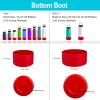 DBIW Boot for Hydro Flask 12-40 OZ Water Bottle/Stanley Tumbler, Bottom Boots for Hydroflask Sports Water Bottles, Silicone Bottom Cover Sleeve (Goji, Fits Hydroflask 32 40 oz Bottles) view 2