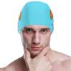 Dallonan Swimming Cap Rabbit Lifting Carrots Barbell Unisex Adult Swim Cap Polyester view 4